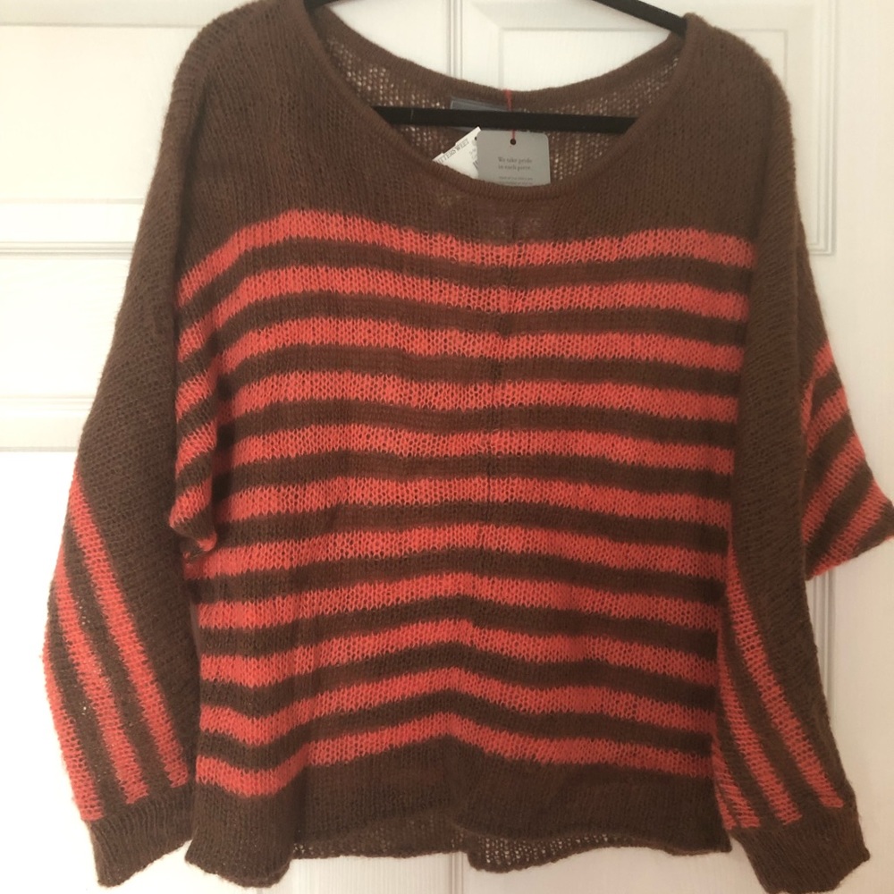 NWT Anthropologie wooden ships sweater